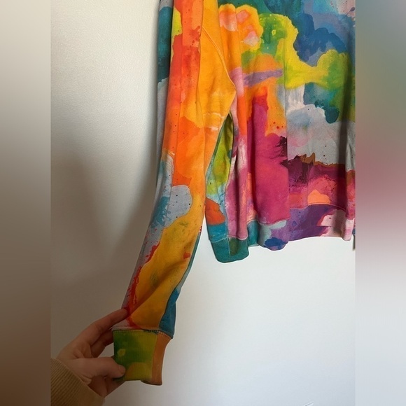 Acuarela multicolor sweatshirt by Artist Mister Piro - Picture 8 of 9